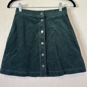 Uniqlo Corduroy Button Skirt Size 0